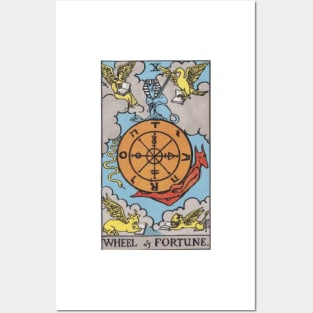 Wheel of Fortune, Raider Waite Tarot, Divination Tarot Posters and Art